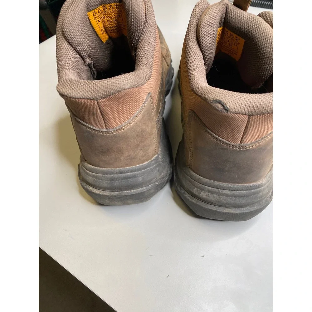 Skechers Work Slip-ins Mens 9.5 Wide Carbon Nano Safety Toe Boots Brown 200159W